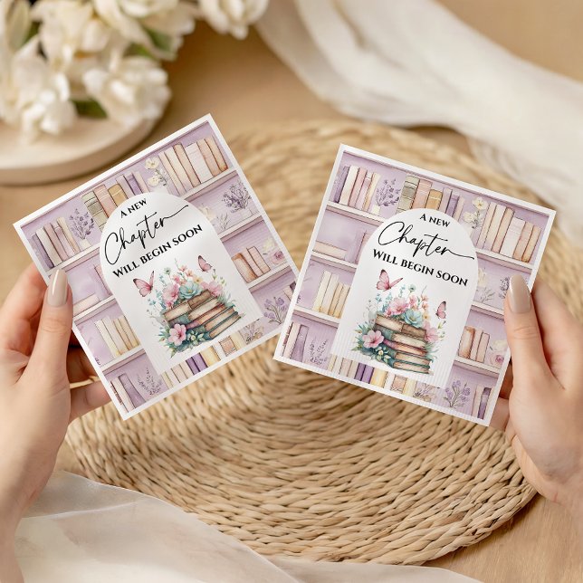 Servilleta De Papel Poetcore New Chapter Girl Pink Book Baby Shower (Subido por el creador)