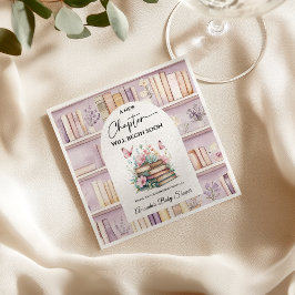 Servilleta De Papel Poetcore New Chapter Pink Girl Book Baby Shower