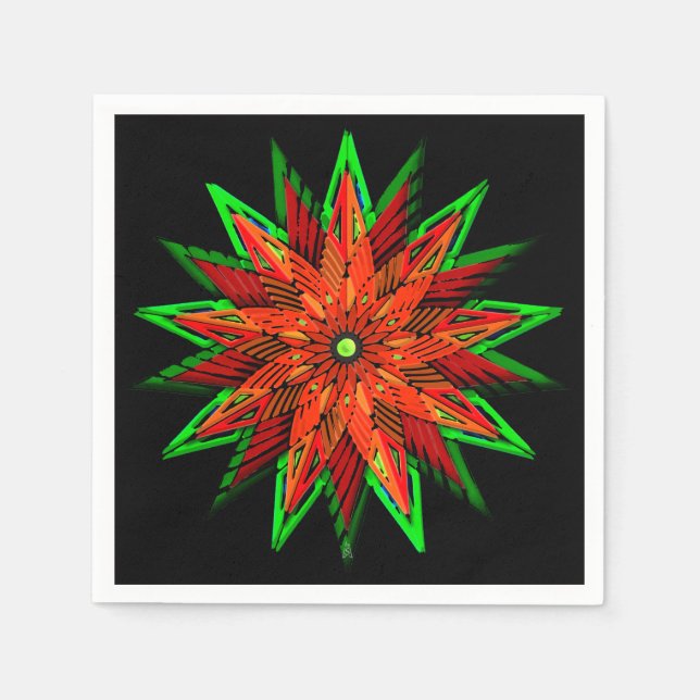 Servilleta De Papel Poinsettia WOW (Anverso)