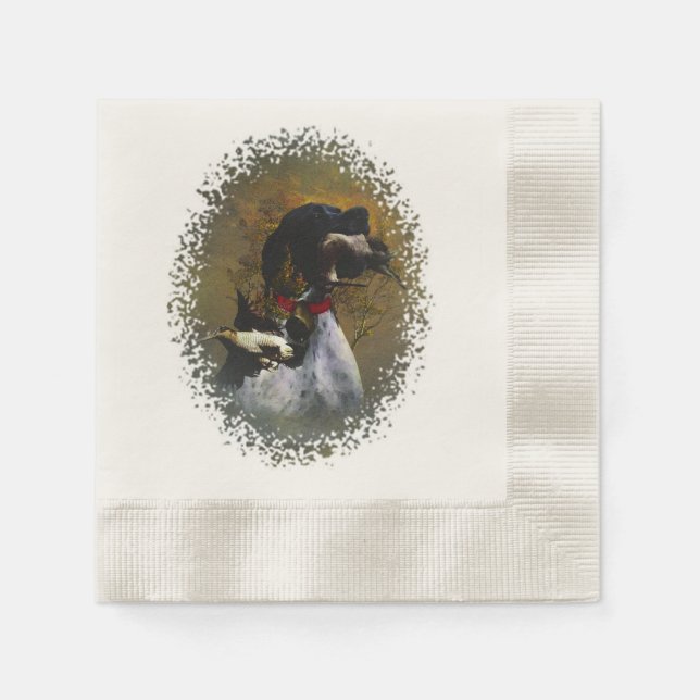 Servilleta De Papel Pointer inglés, caza de aves  (Anverso)