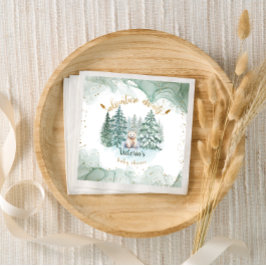 Servilleta De Papel Polar Bear Adventure espera Baby Shower