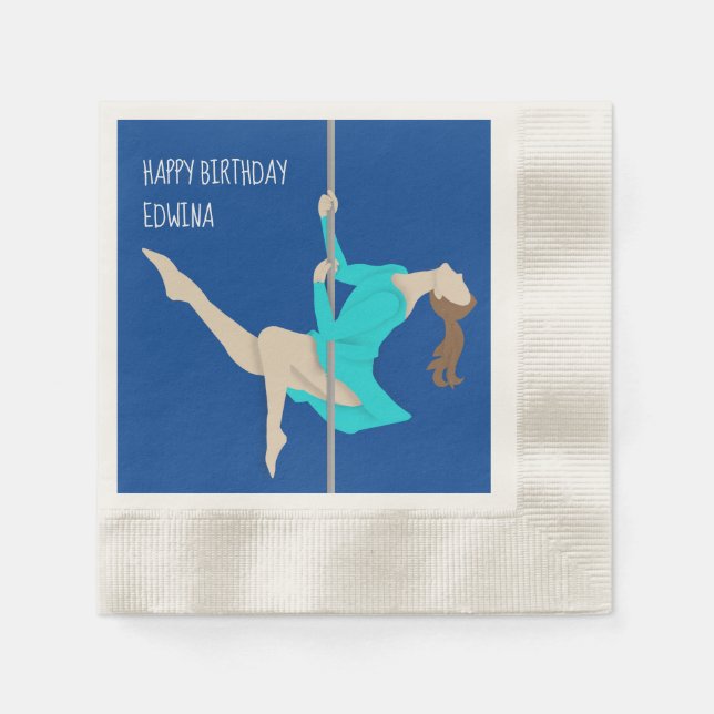 Servilleta De Papel Pole Fitness (Anverso)