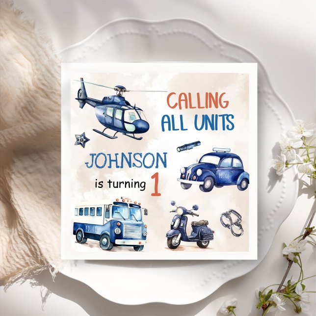 Servilleta De Papel Policía Fiesta de cumpleaños 1 (Subido por el creador)