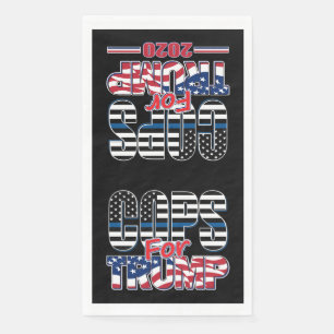 Servilleta De Papel Policías para Trump - Trump 2020