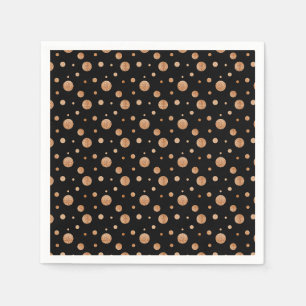 Servilleta De Papel Polka de oro puntea servilletas tazón de café