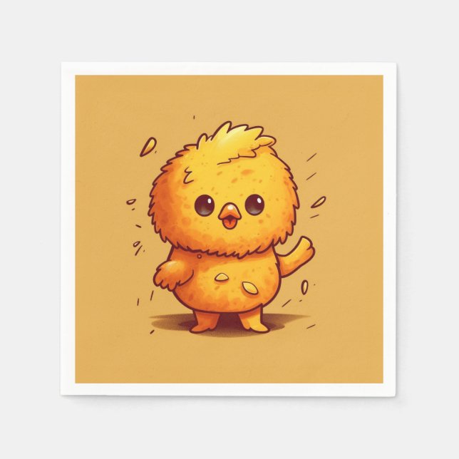 Servilleta De Papel Pollito adorable (Anverso)