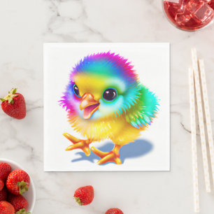 Servilleta De Papel Pollo de Bebé Colorido