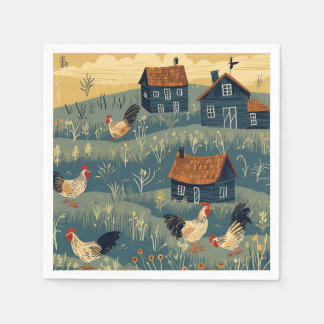 Servilleta De Papel pollo Farm Paper Napkin