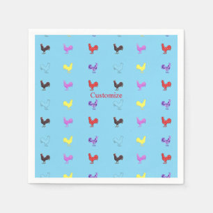 Servilleta De Papel Pollo Hens Thunder_Cove