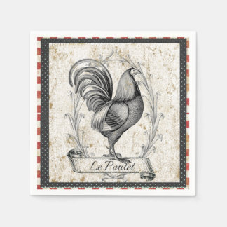 Servilleta De Papel Pollo vintage