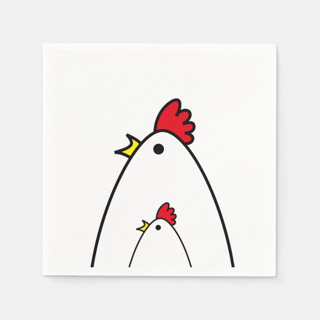 Servilleta De Papel Pollos (Anverso)