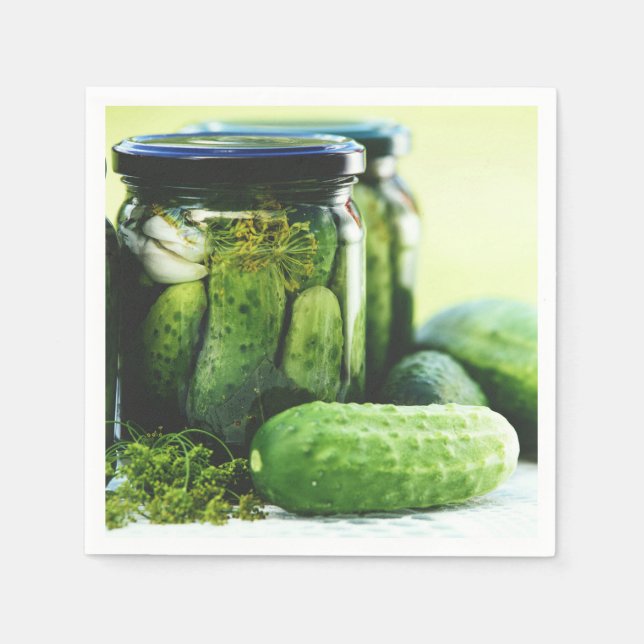 Servilleta De Papel Polska Gherkins Polacos Food Pickles (Anverso)