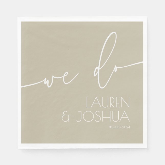 Servilleta De Papel Polvo de apio ・ Boda de guiones (Anverso)