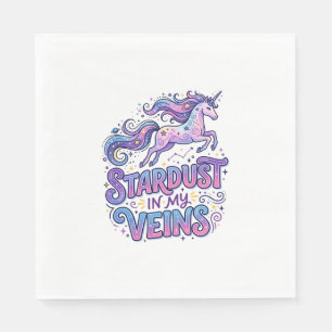 Servilleta De Papel Polvo de Estrellas de Unicornio en Mis Venas Regal