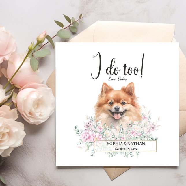 Servilleta De Papel Pomerania Dog Boda Cocktail Napkins (Subido por el creador)