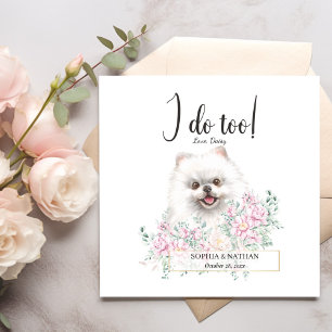 Servilleta De Papel Pomerania Dog Boda Cocktail Napkins