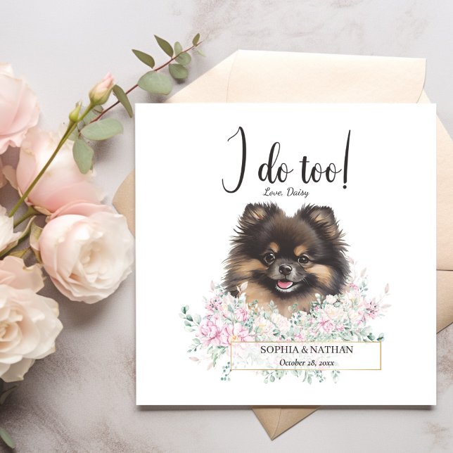 Servilleta De Papel Pomerania Dog Boda Cocktail Napkins (Subido por el creador)