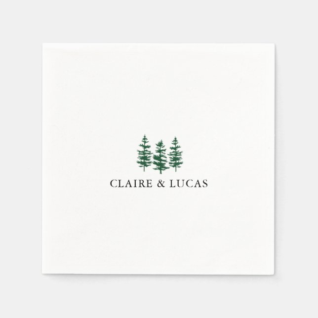 Servilleta De Papel Ponderosa Pines Napkins (Anverso)