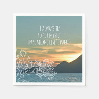 Servilleta De Papel Pónganme en la isla de citas de alguien más
