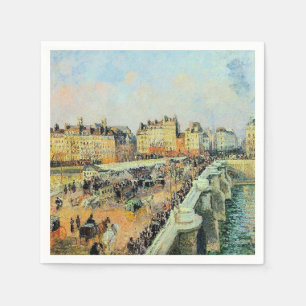 Servilleta De Papel Pont Neuf, Tarde, Sunlight Camille Pissarro