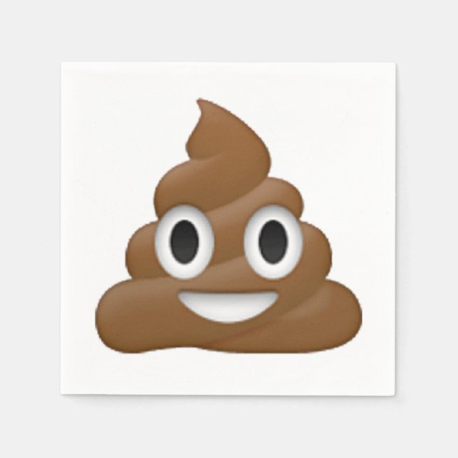 Servilleta De Papel Poop - Emoji (Anverso)