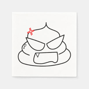 Servilleta De Papel Poop enojado - Brootsch the PooPoo