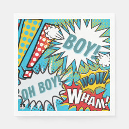 Servilleta De Papel Pop Art Baby Boy