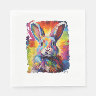 Servilleta De Papel Pop Art Bunny Rabbit