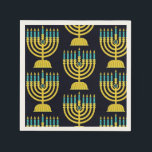 Servilleta De Papel Pop Art Menorah Napkins<br><div class="desc">Pop Art Menorah</div>