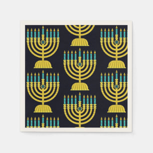 Servilleta De Papel Pop Art Menorah Napkins