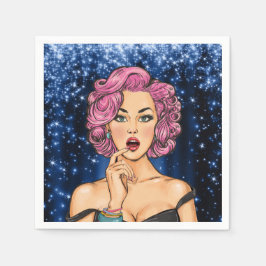 Servilleta De Papel Pop Art Ocasión Especial Coctel Napkins