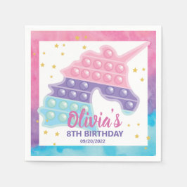 Servilleta De Papel Pop It Fidget Birday Party