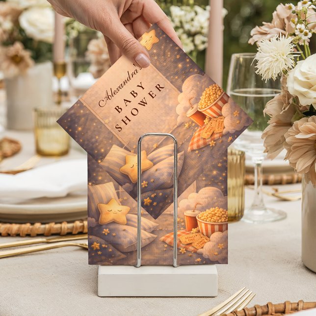Servilleta De Papel Popcorn Movie Magic Baby Shower (Subido por el creador)