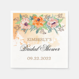 Servilleta De Papel Poppies servilletas de ducha de novia