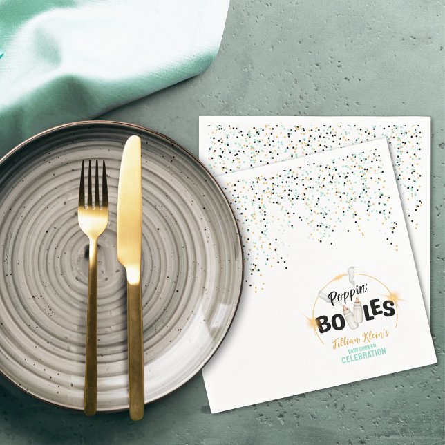 Servilleta De Papel Poppin' Bottles Baby Shower  (Subido por el creador)