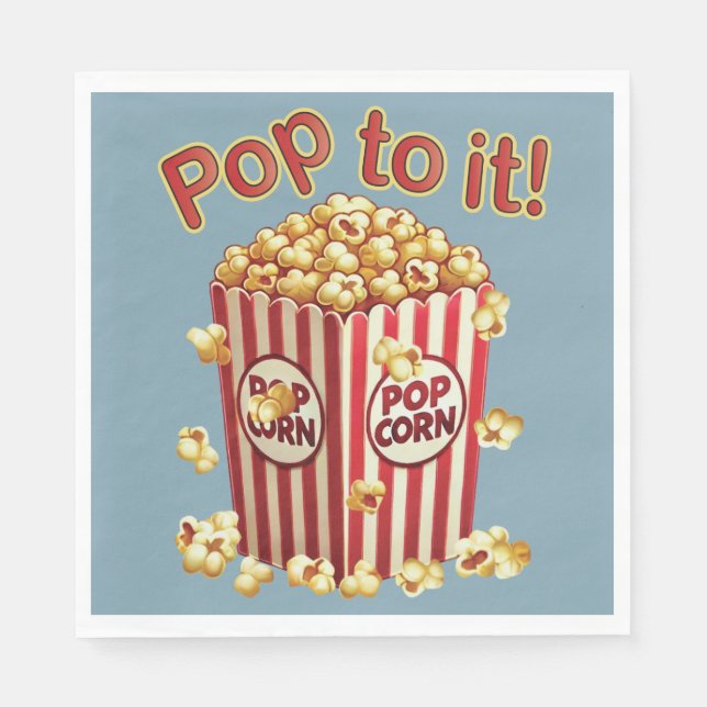 Servilleta De Papel Poppin' con Style - "¡Pídele!" (Anverso)
