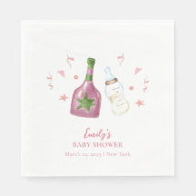 Poppin Rosa Sweet Champagne Botellas Baby Shower