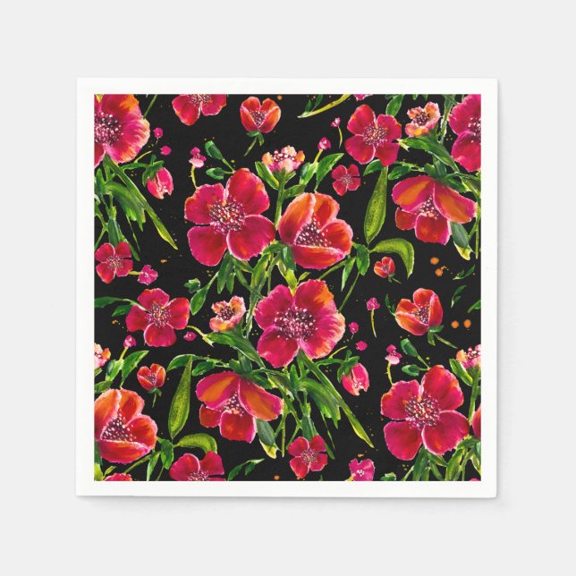 Servilleta De Papel Poppy Garden Napkins (Anverso)