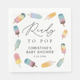 Servilleta De Papel Popsicle acuarela lista para hacer pop Baby Shower