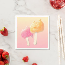 Servilleta De Papel Popsicles de caracteres