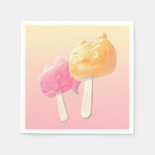 Servilleta De Papel Popsicles de caracteres