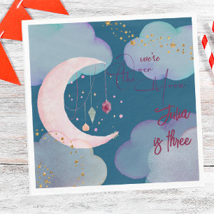 Servilleta De Papel Por la noche de la luna los niños cumpleaños