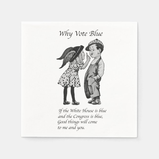 Servilleta De Papel Por qué votar totalmente azul en 2028 (Anverso)