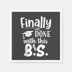 Servilleta De Papel Por último, con esta graduación de BS Funny 2025