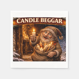 Servilleta De Papel Pordiosero de velas islandés Yule Lad