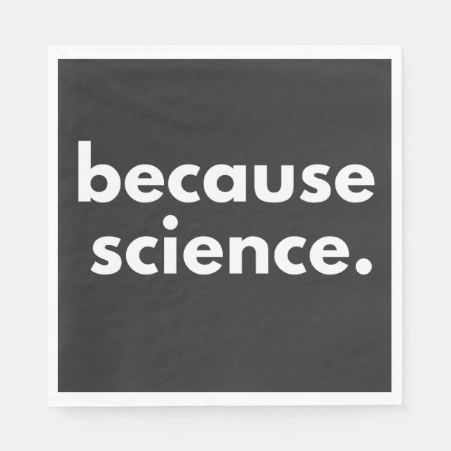 Servilleta De Papel Porque la ciencia (Anverso)
