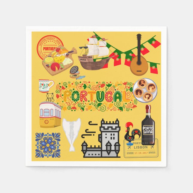 Servilleta De Papel Portugal (Anverso)