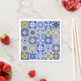 Servilleta De Papel Portuguese Tiles Pattern 