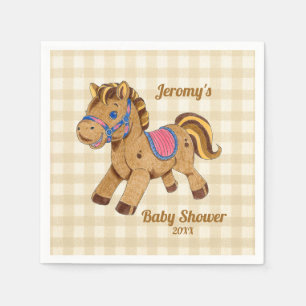 Servilleta De Papel Posavasos de pony para baby shower