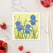 Posavasos para bebidas Blue Irises
